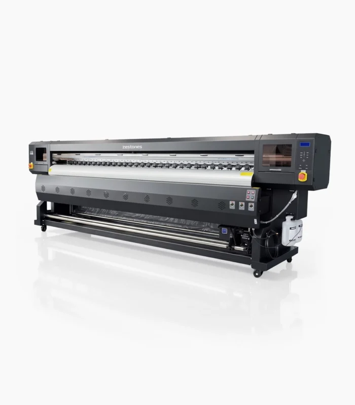 320 cm UV rulodan ruloya baskı makinesi ile geniş format endüstriyel baskı uygulaması